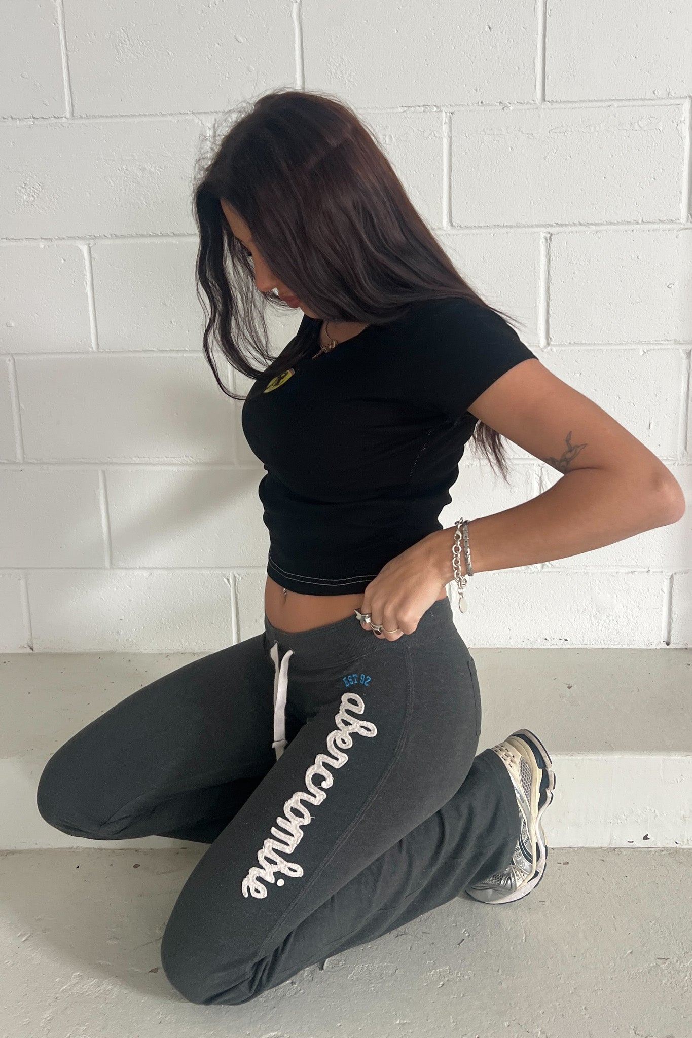 ABERCROMBIE grey trackpants