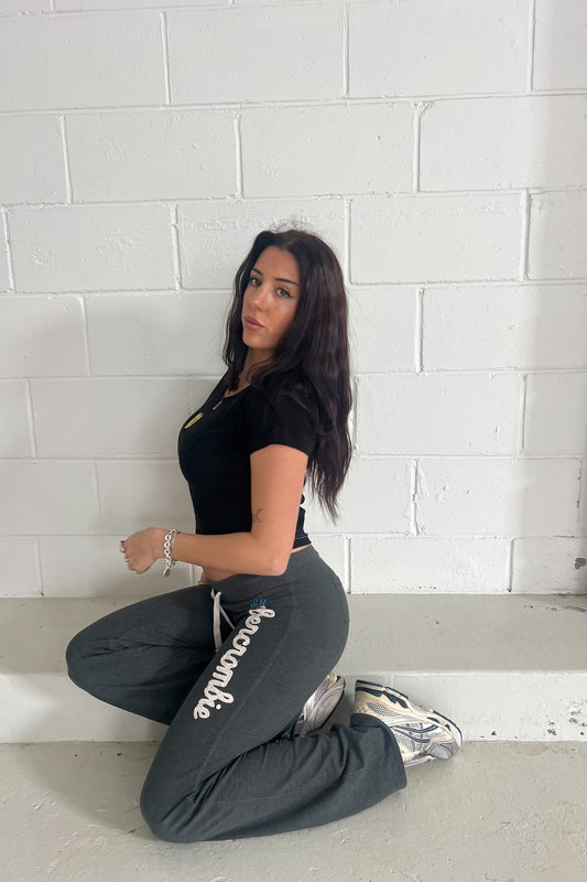 ABERCROMBIE grey trackpants