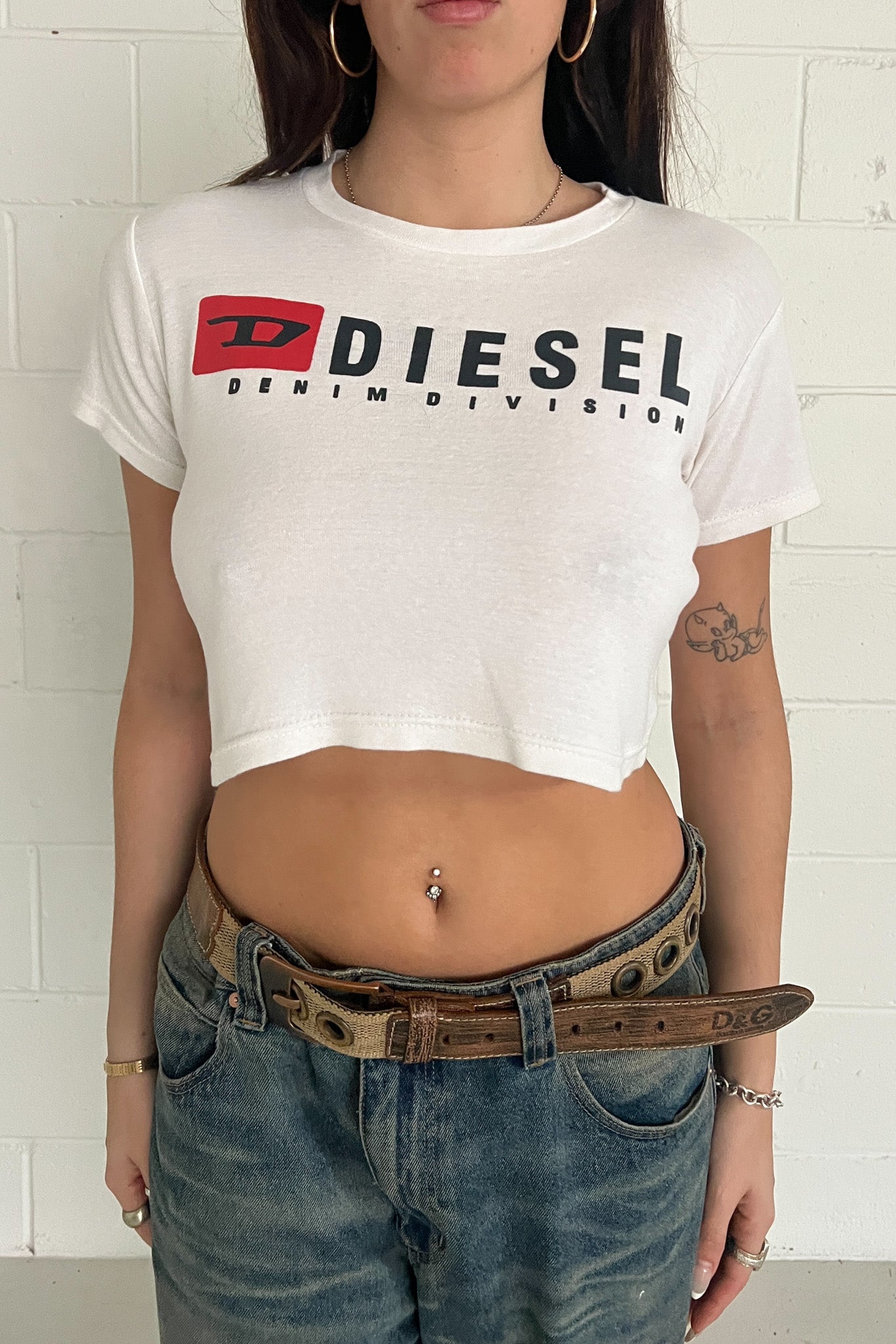 DIESEL DENIM DIVISION half tank ★ Size medium