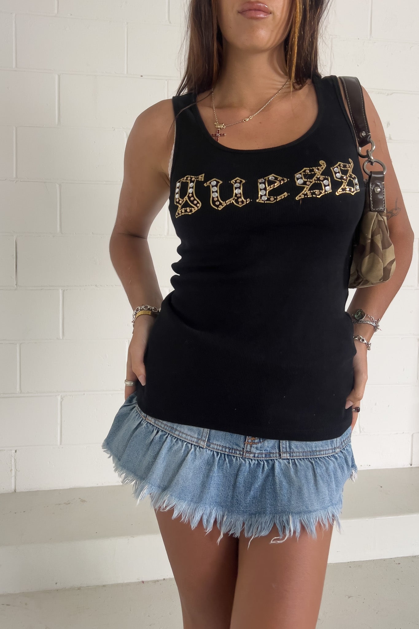 HOLLISTER denim micro skirt ★ Size estimated medium
