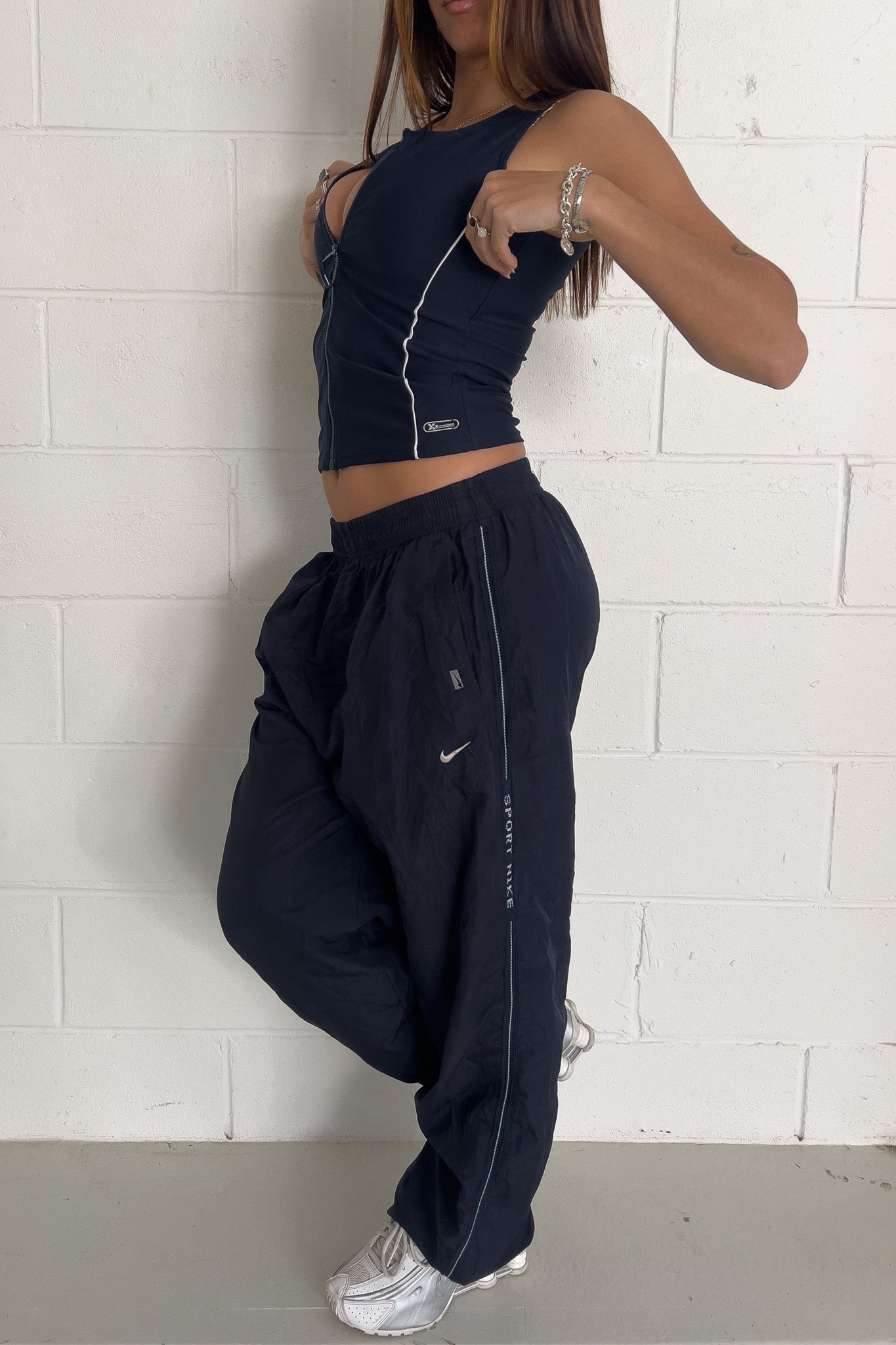 Navy sport tank ★ Size estimated small