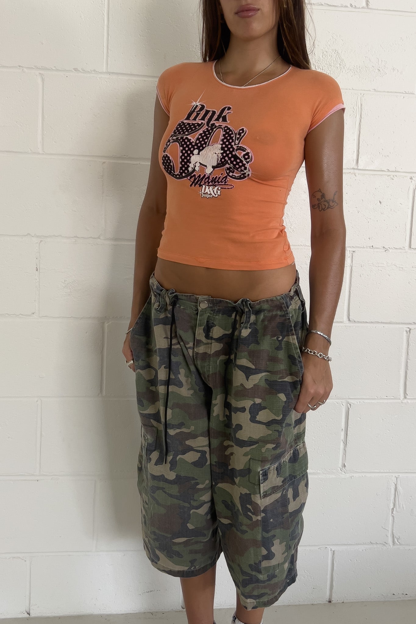 Camo cargo jorts ★ ONE SIZE (DRAWSTRING)