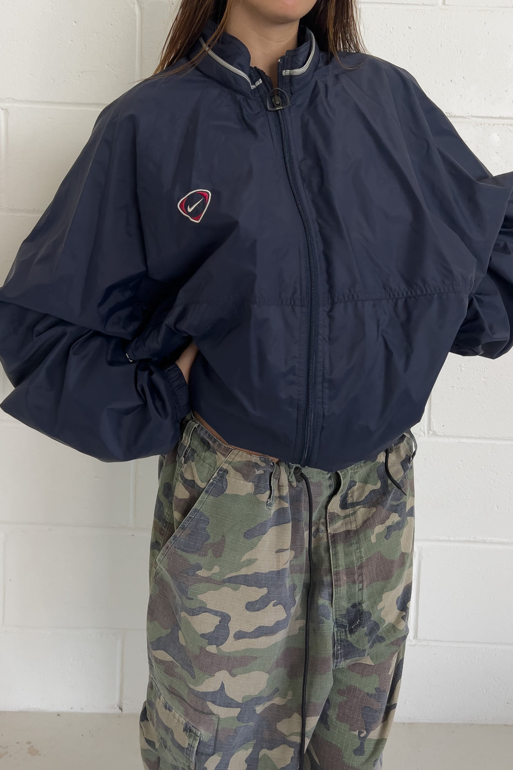 NIKE team navy windbreak jacket★ Size XXL