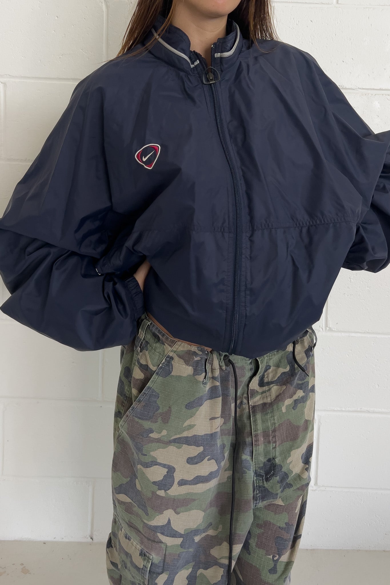 NIKE team navy windbreak jacket★ Size XXL