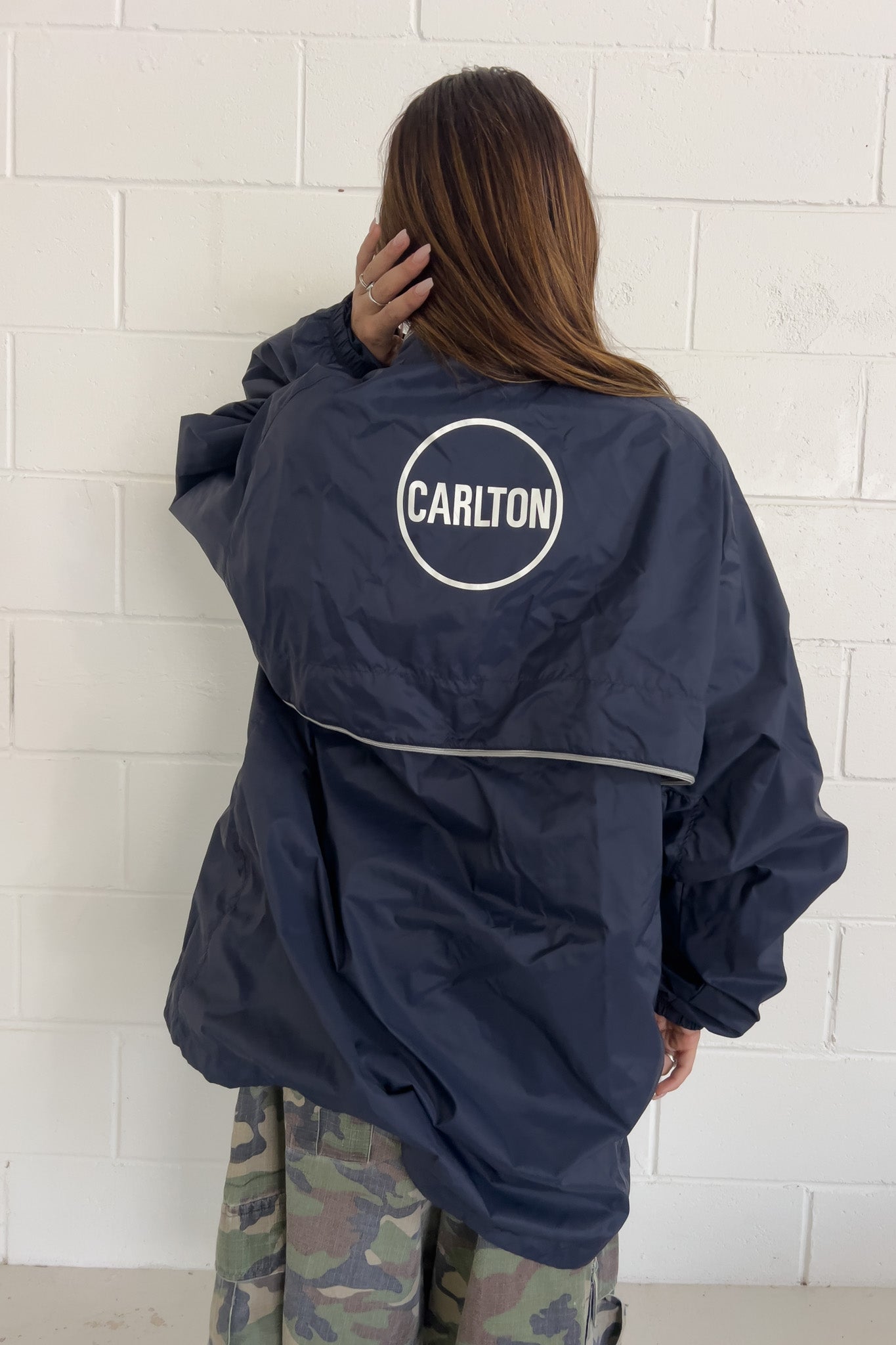 NIKE team navy windbreak jacket★ Size XXL