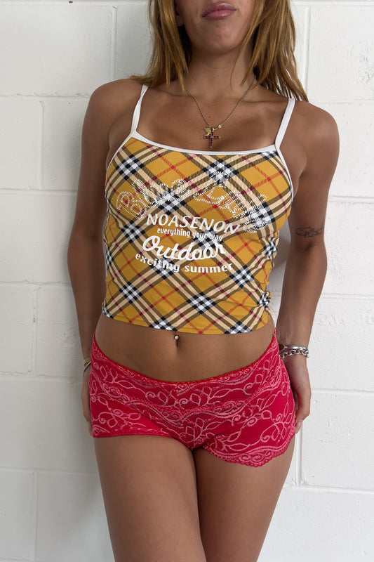 BURBERRY print summer tank ★ Size estimated small