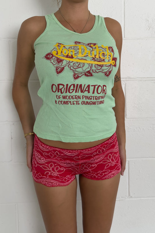 VONDUTCH lime green tank ★ Size estimated small