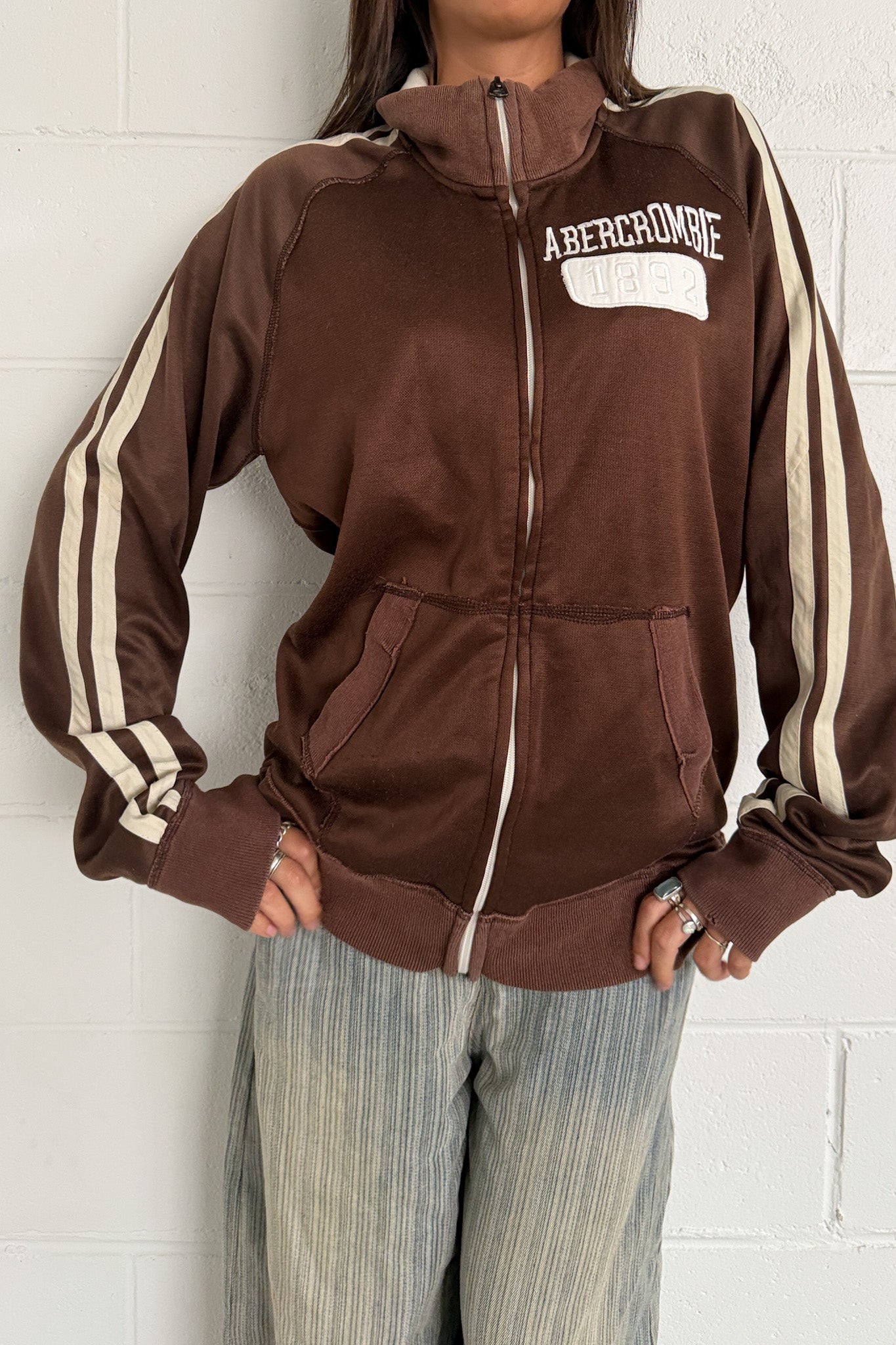 ABERCROMBIE brown jacket ★ Size XL