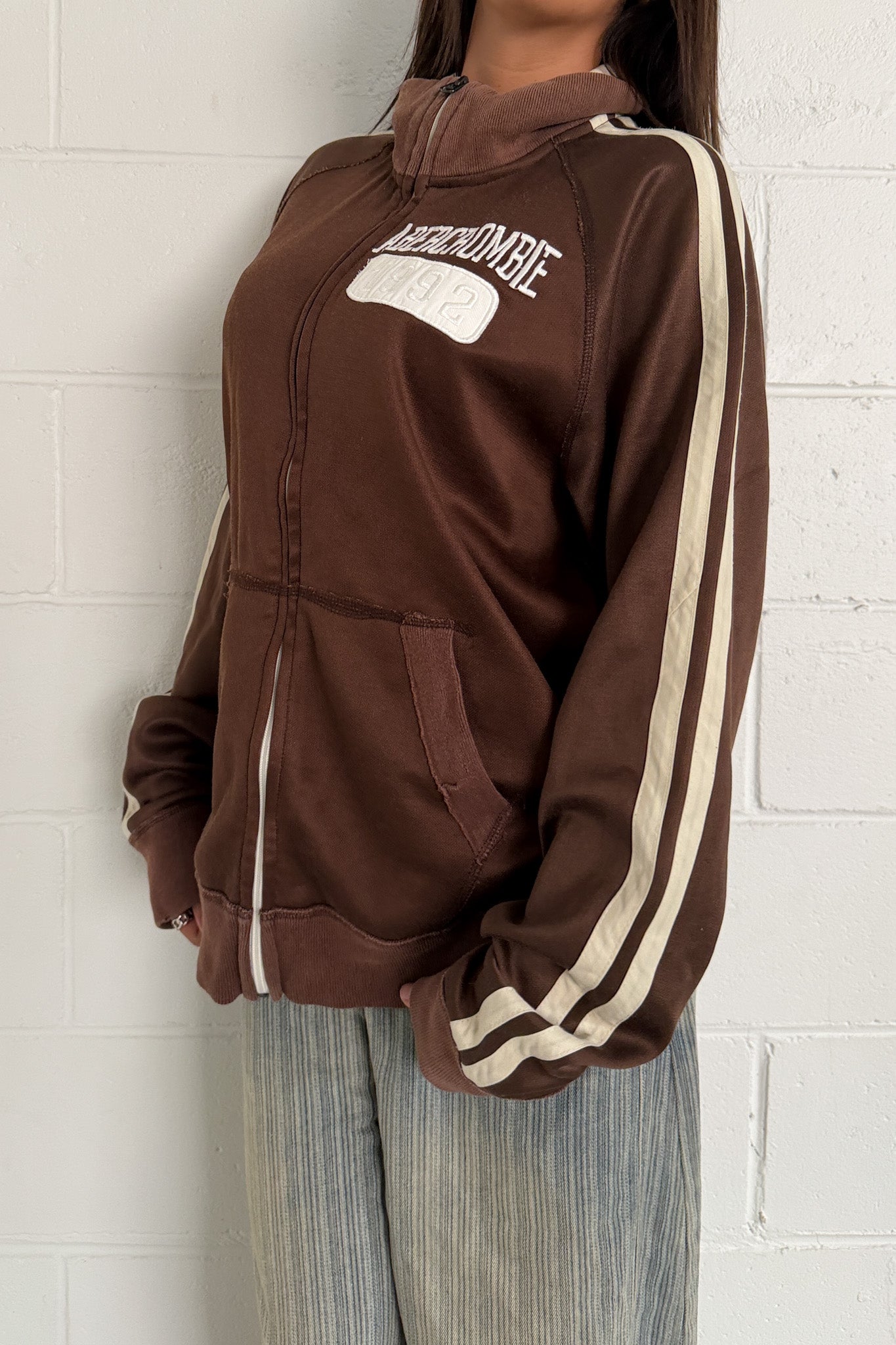 ABERCROMBIE brown jacket ★ Size XL