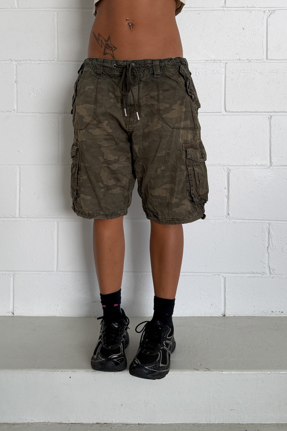 BRAVESOUL camo jorts ★ One size adjustable waist