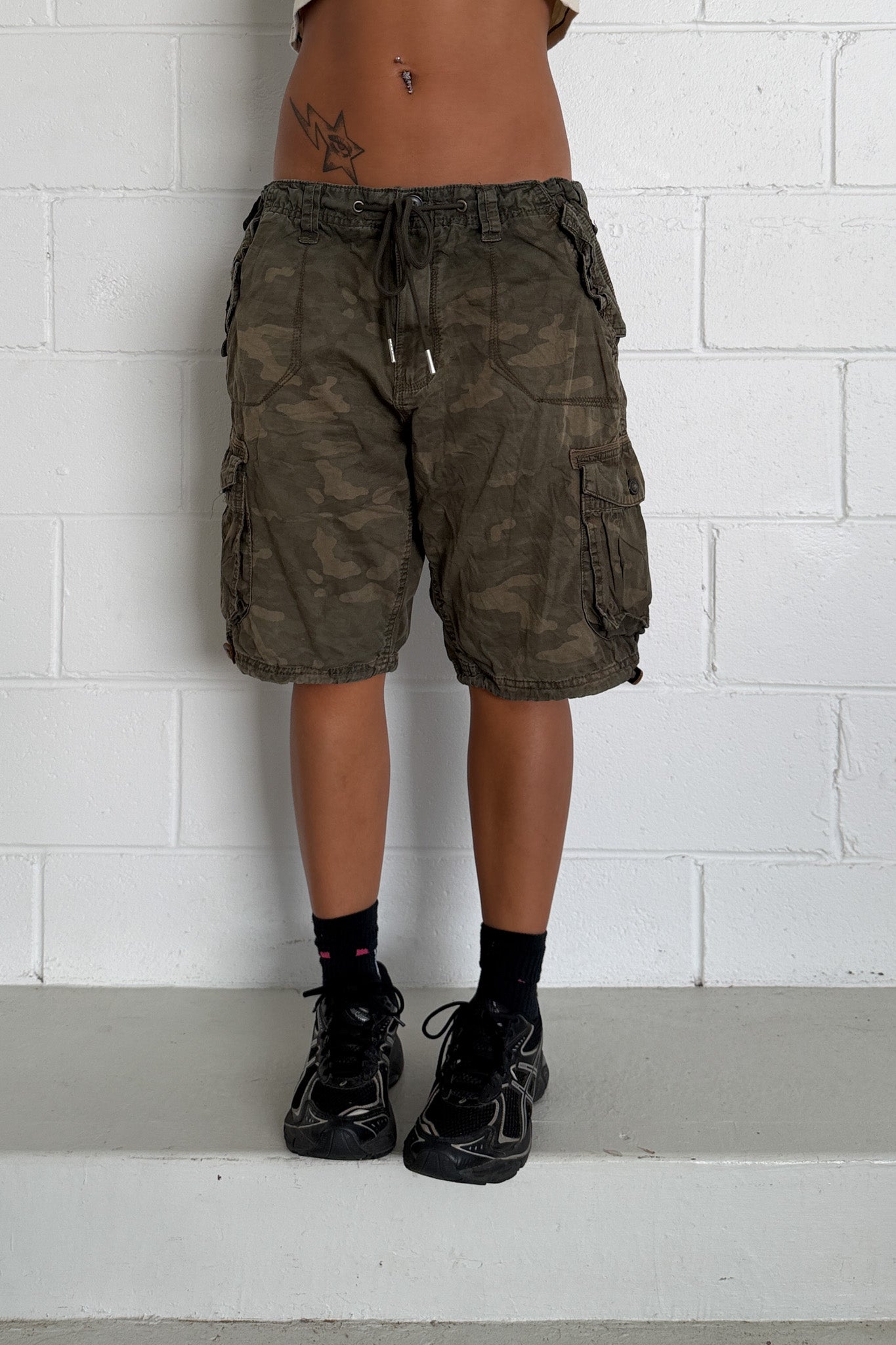 BRAVESOUL camo jorts ★ One size adjustable waist