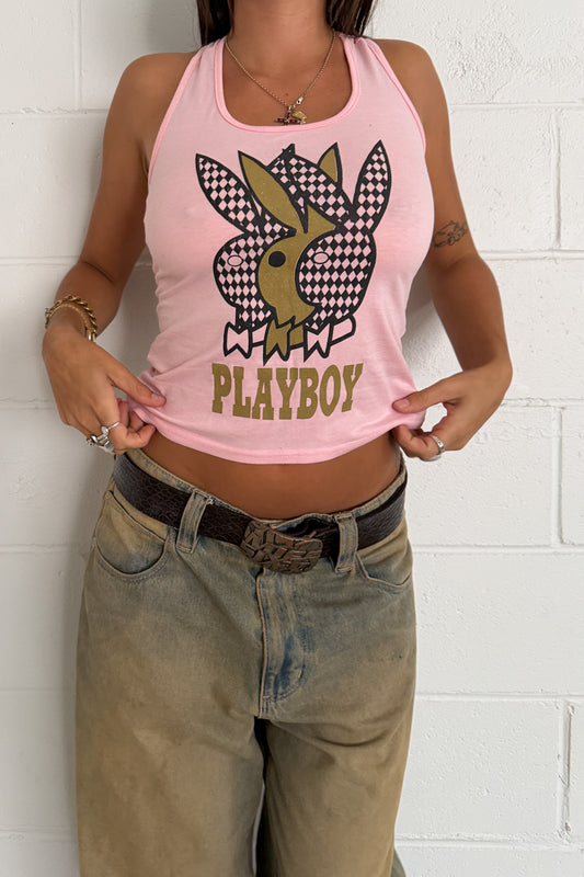 PLAY BOY baby pink tank ★ Size est xs