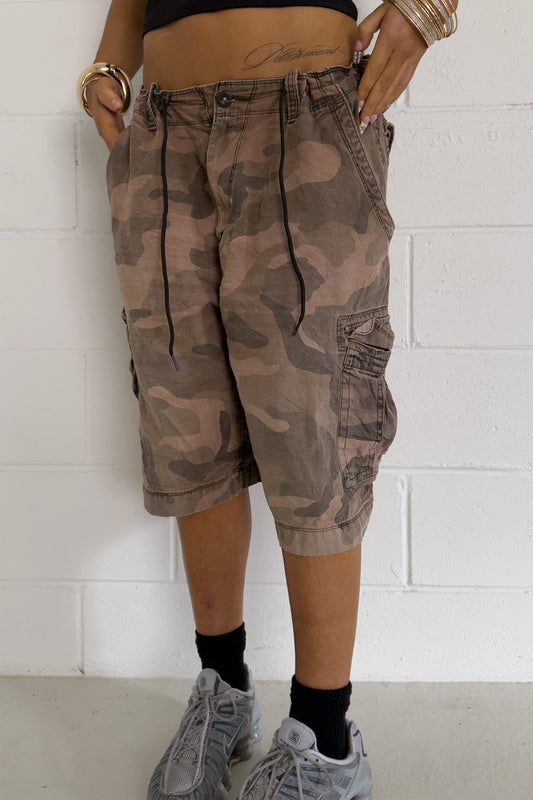 ARIZONA brown camo shorts ★ One size (adjustable drawstring)
