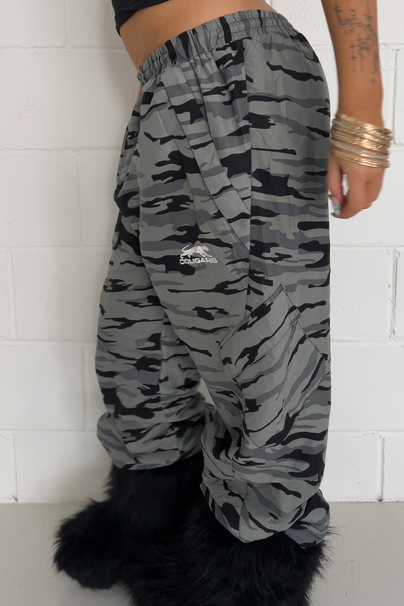 COUGARS camo track pants ★ One sixe fits all (adjustable drawstrings)