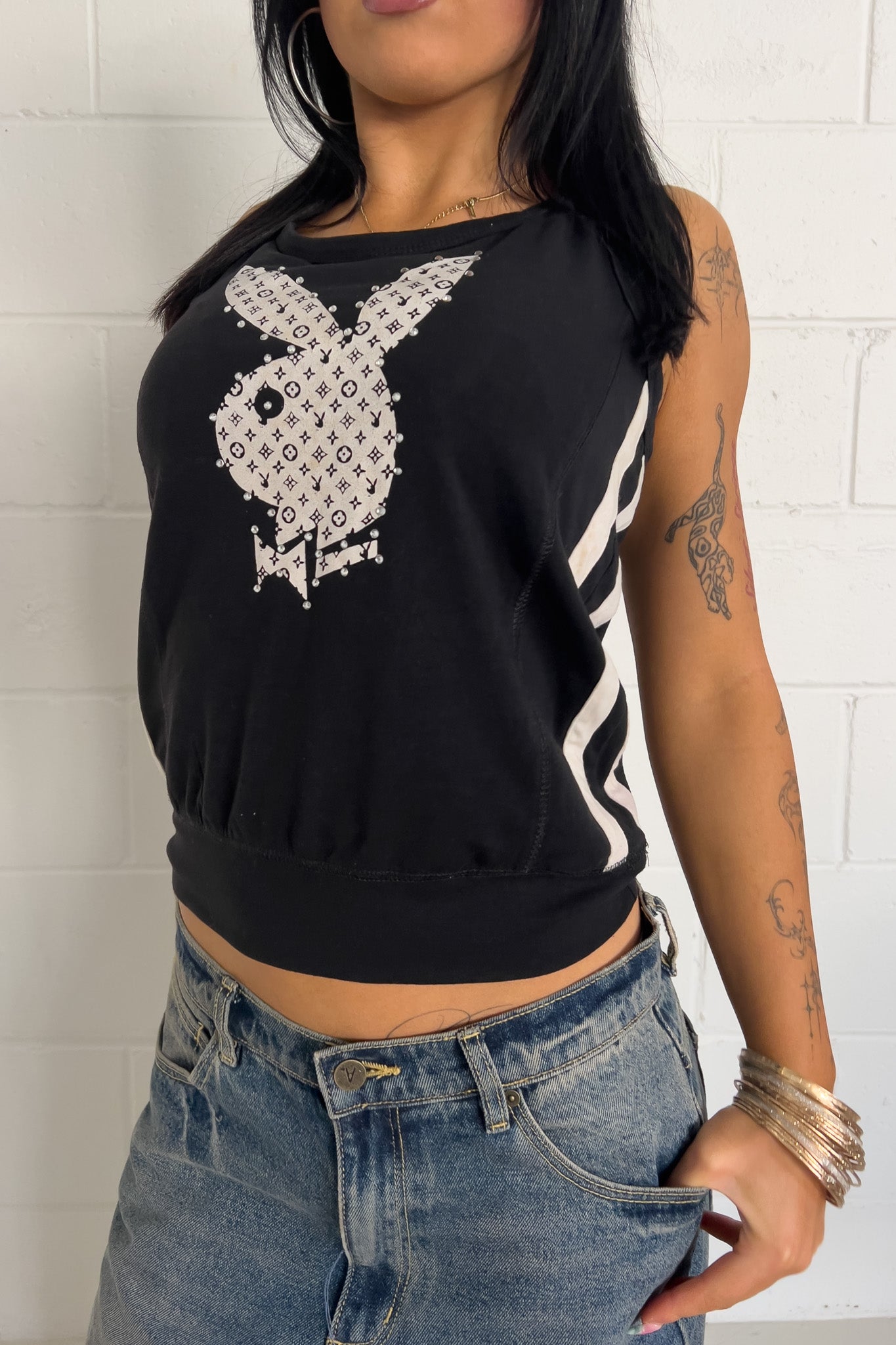 PLAYBOY black halter top ★ Size est large