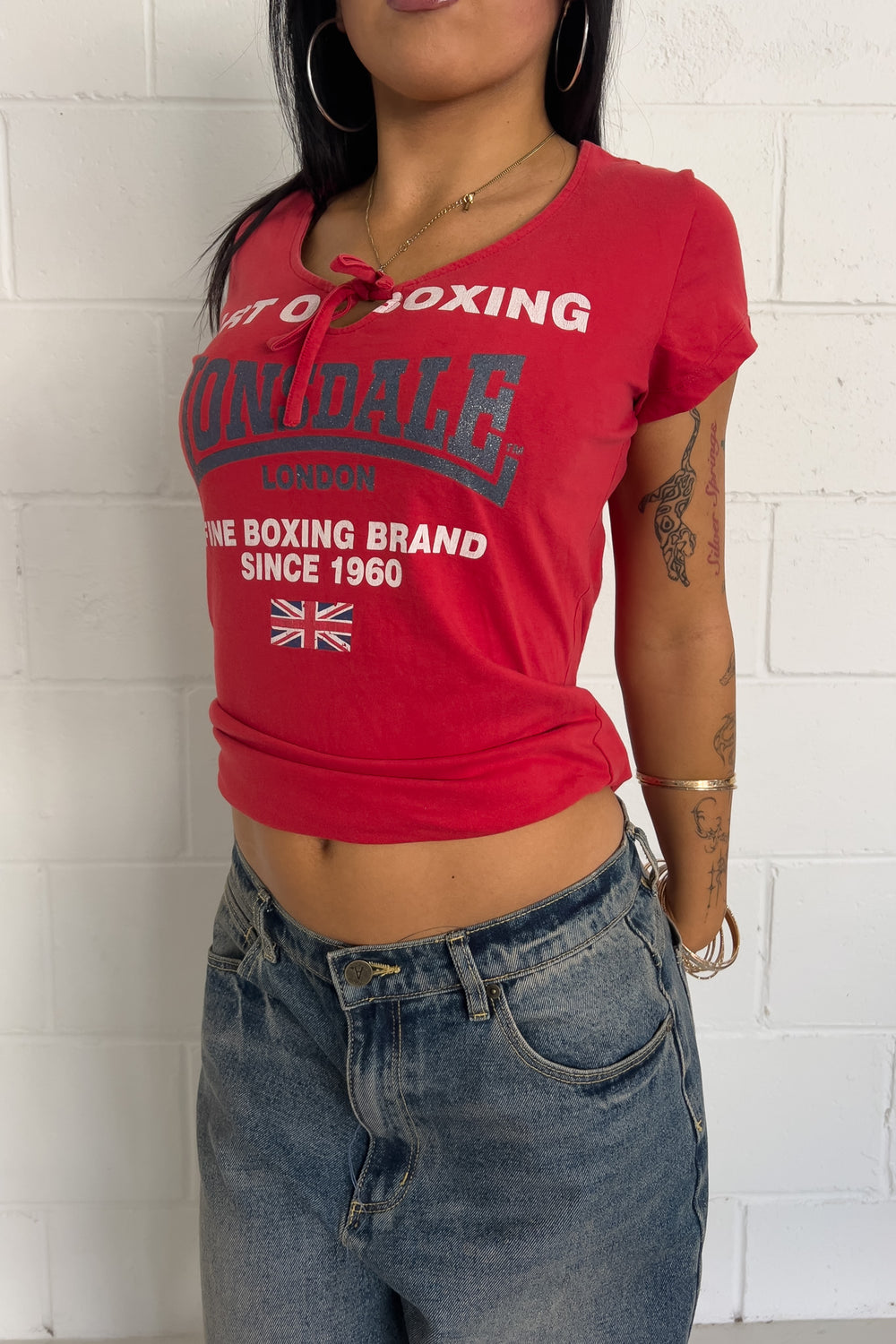 LONSDALE red top ★ Size labelled XL