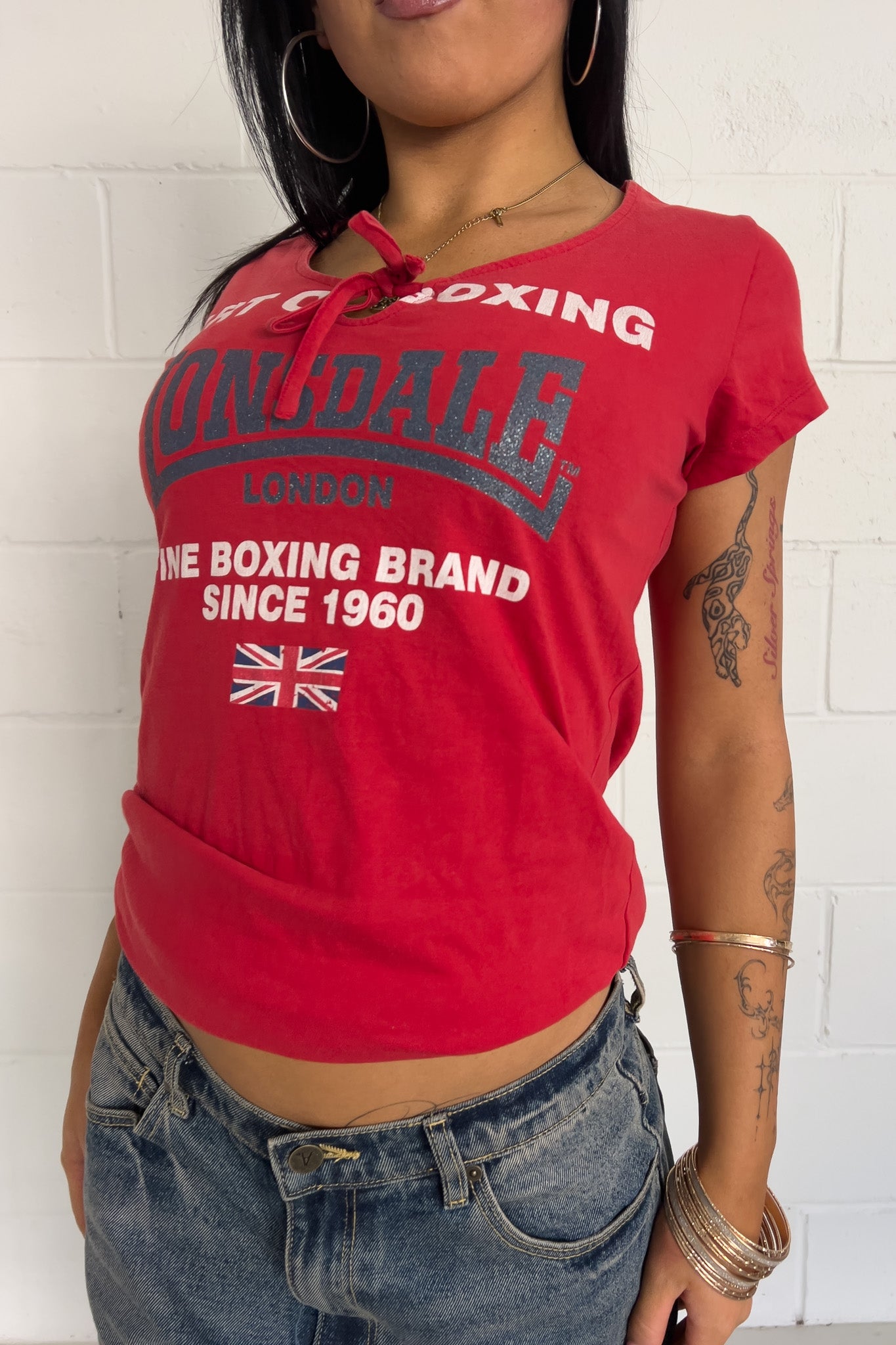 LONSDALE red top ★ Size labelled XL