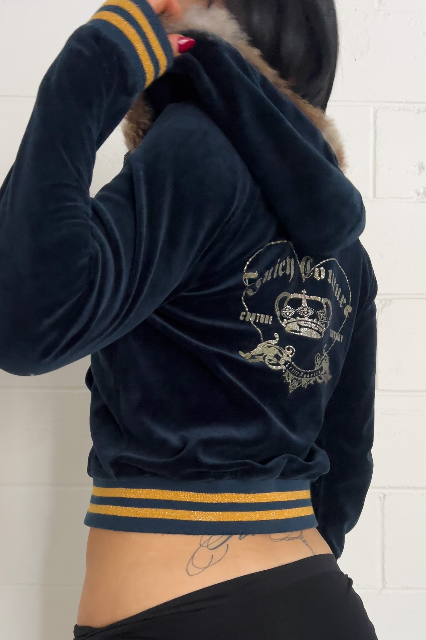JUICY COUTURE navy track jacket ★ Size labelled medium