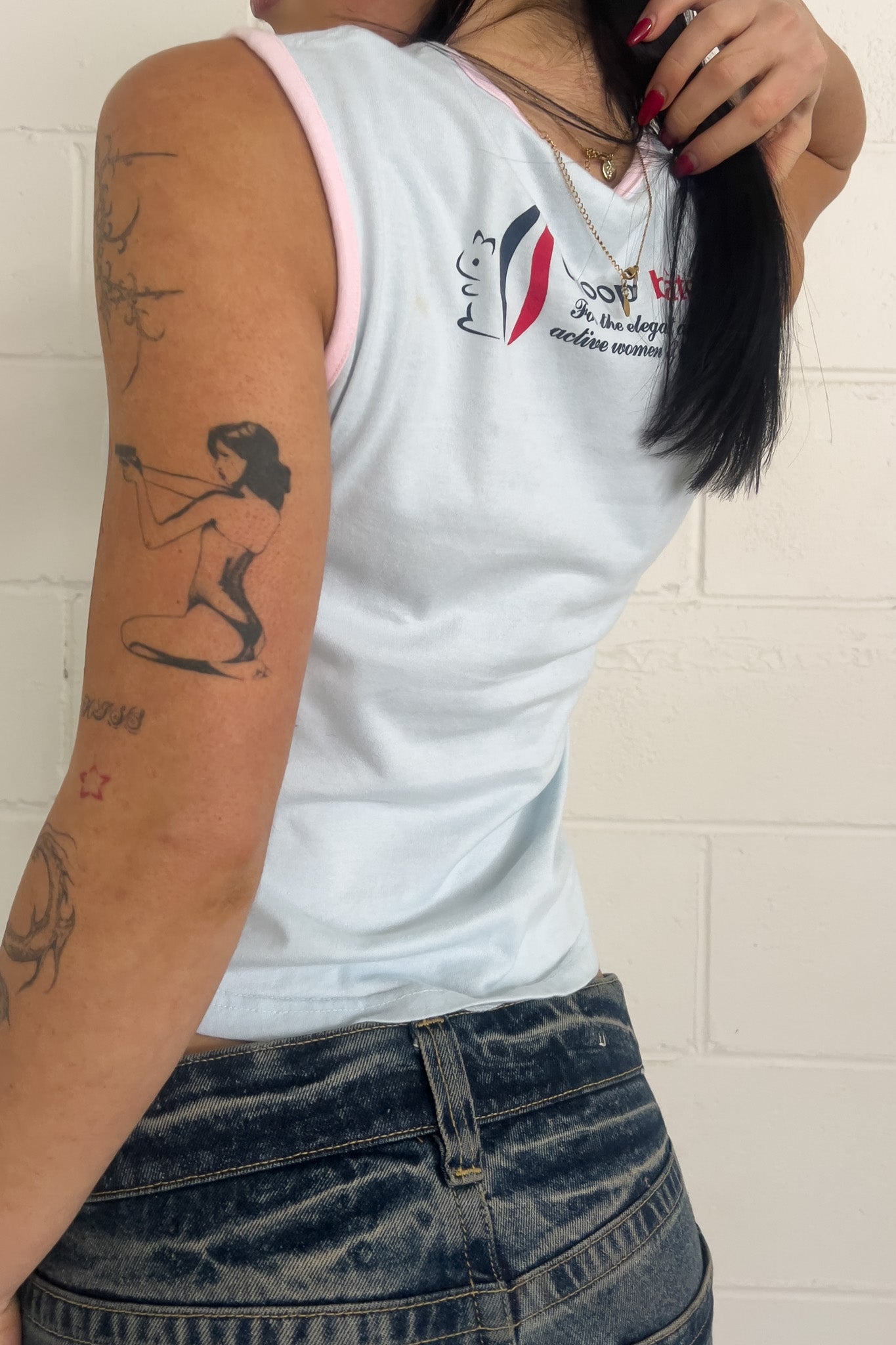 CHOOP BATON 35 graphic tank ★ Size estimated large