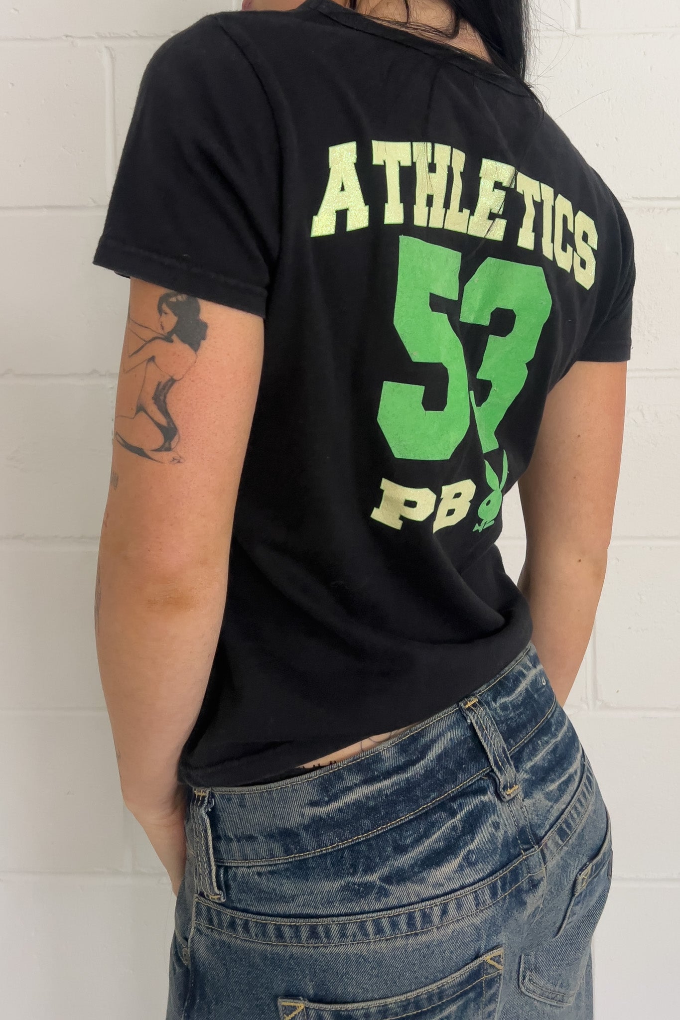 PLAYBOY athletics 53 T-Shirt ★ Size medium
