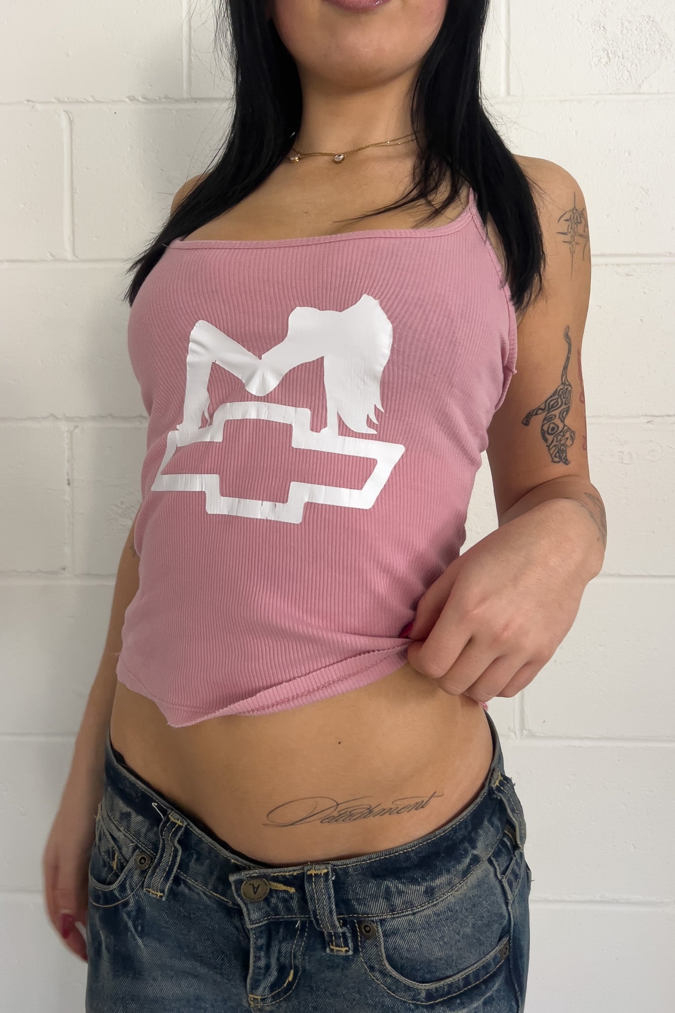 Pink graphic tank ★ Size est Xsmall