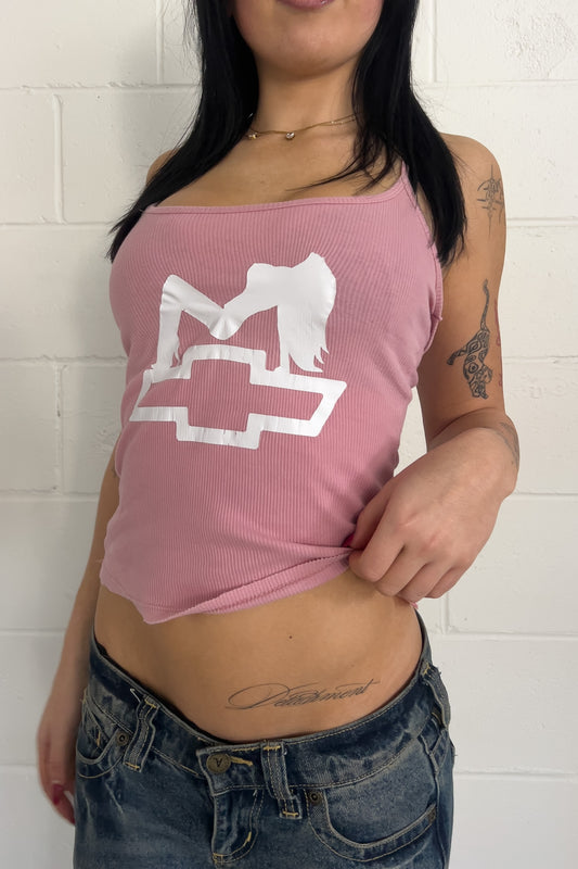 Pink graphic tank ★ Size est Xsmall