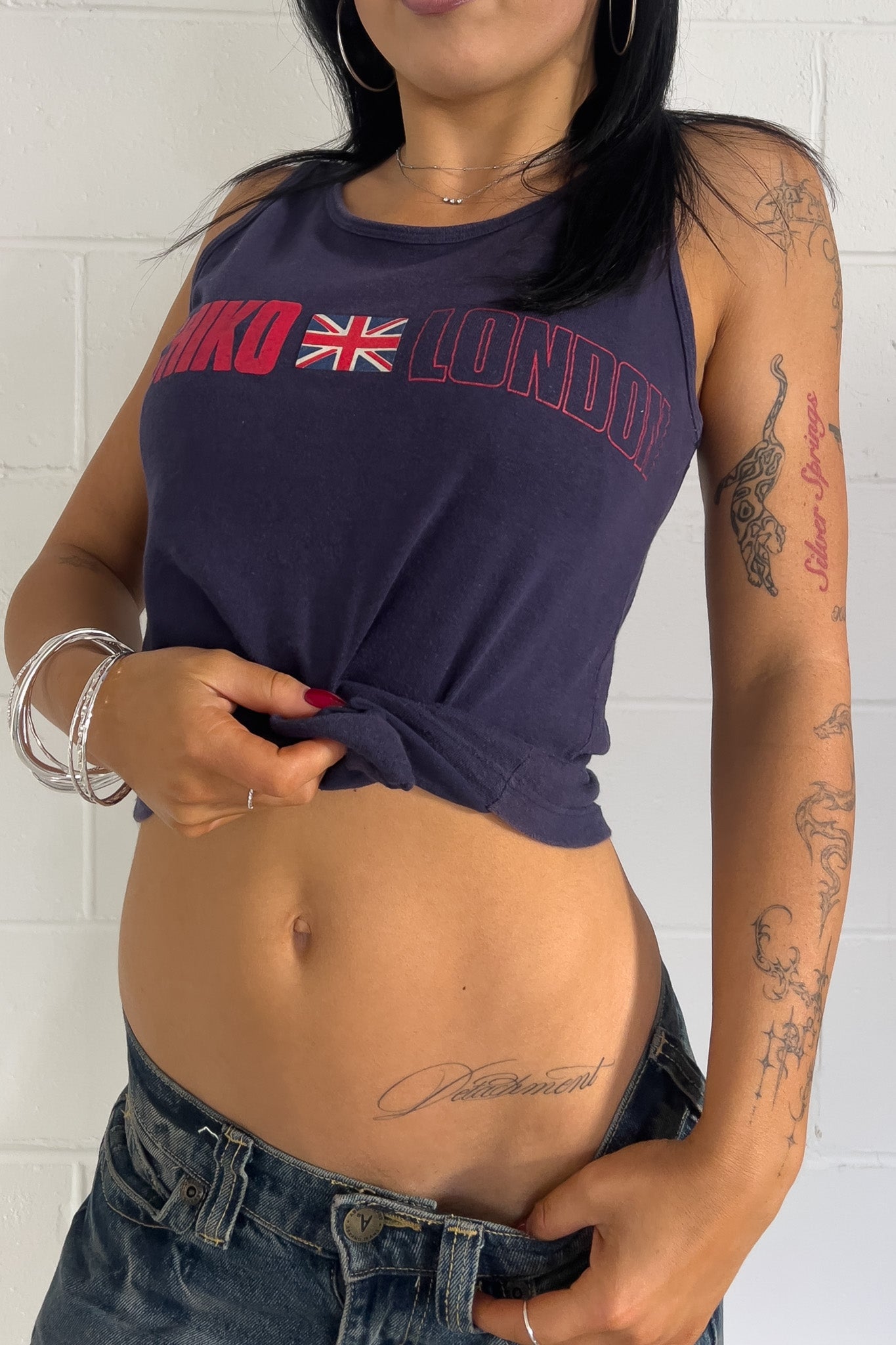 MICHIKO "London" navy tank ★ Size est large