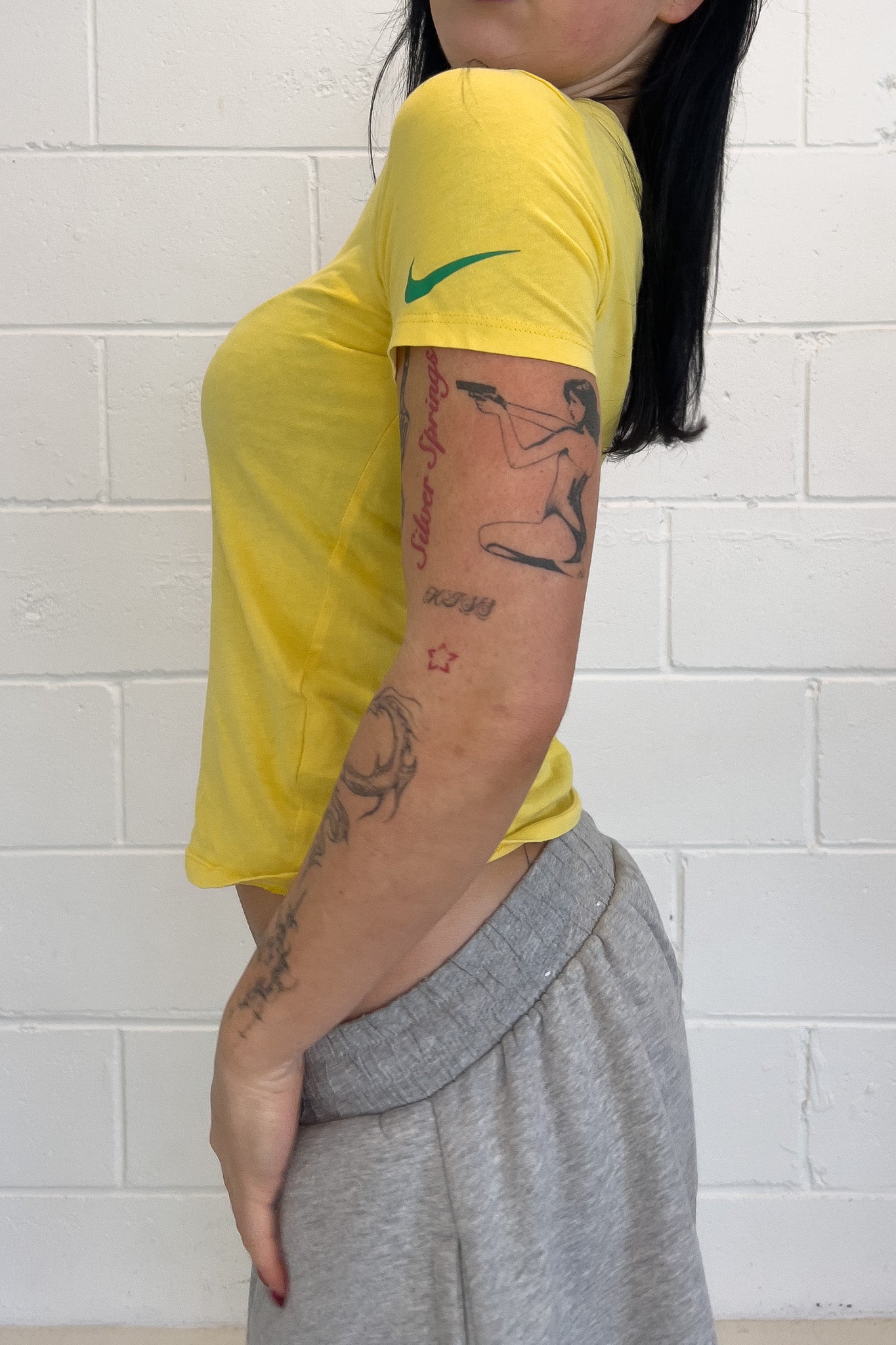 NIKE yellow "brasil" top ★ Size labelled small