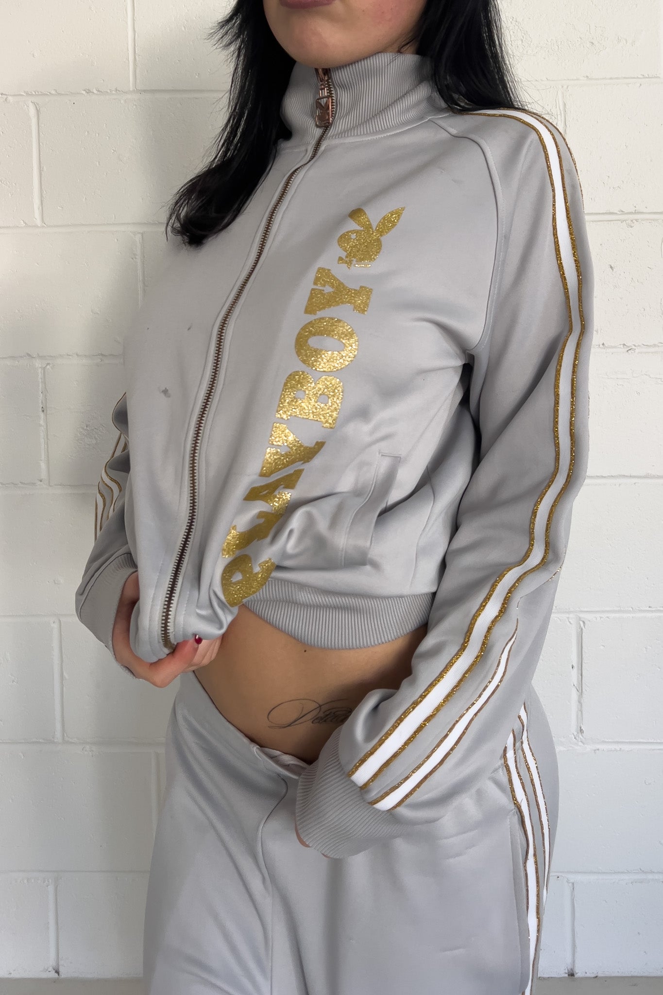PLAYBOY silver + gold track set ★ Size labelled medium