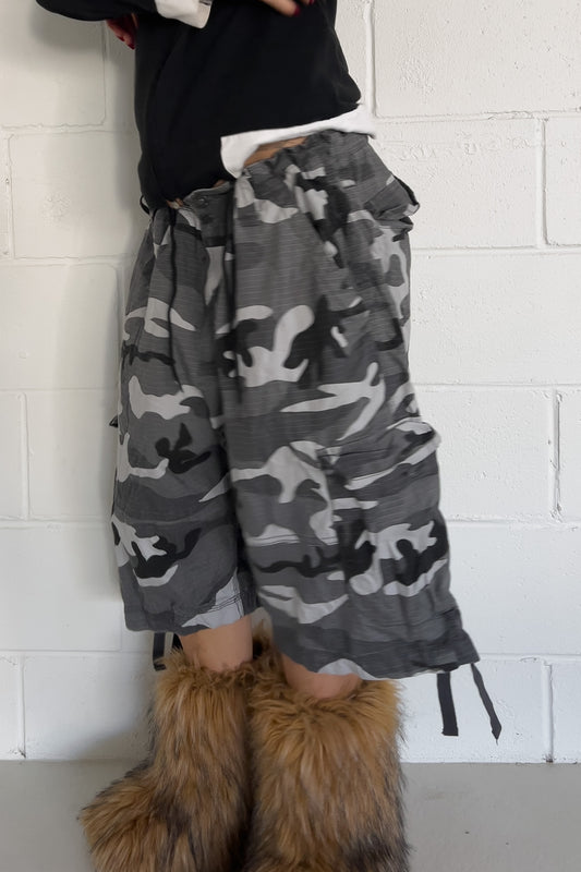 CSG grey camo shorts ★ One size (Adjustable drawstring)