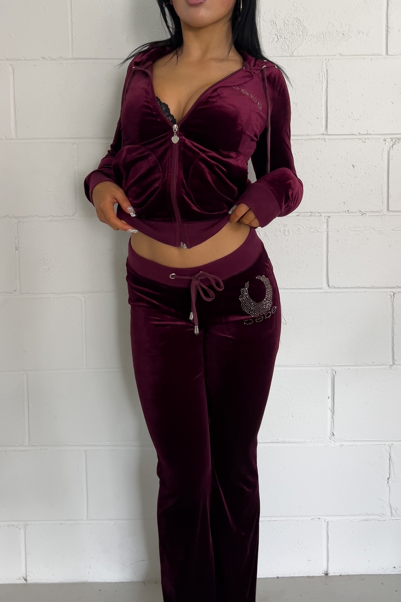 BEBE purple track jacket set ★ Size Est small/medium