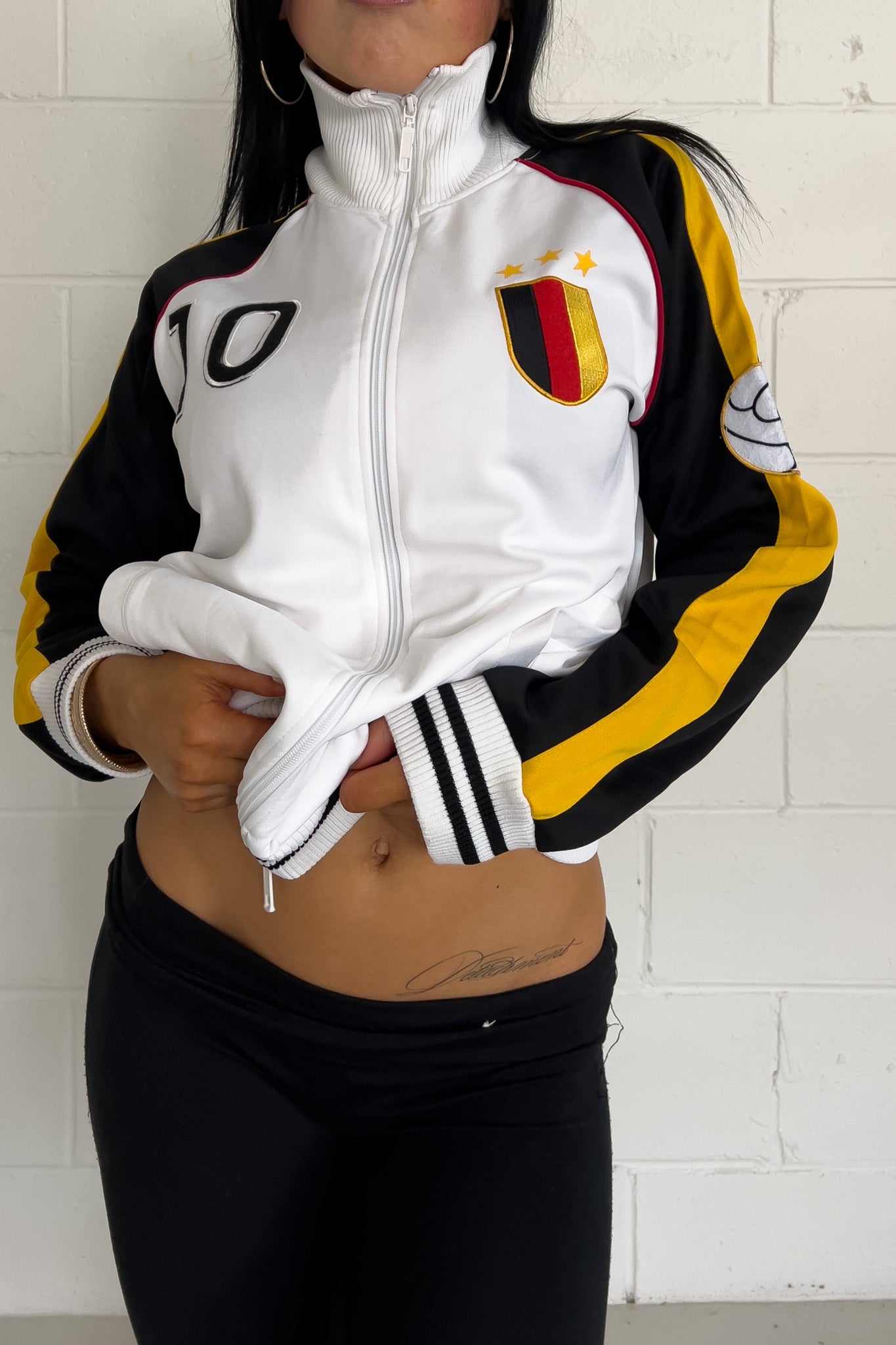 white "germany" track jacket ★ Size labelled medium