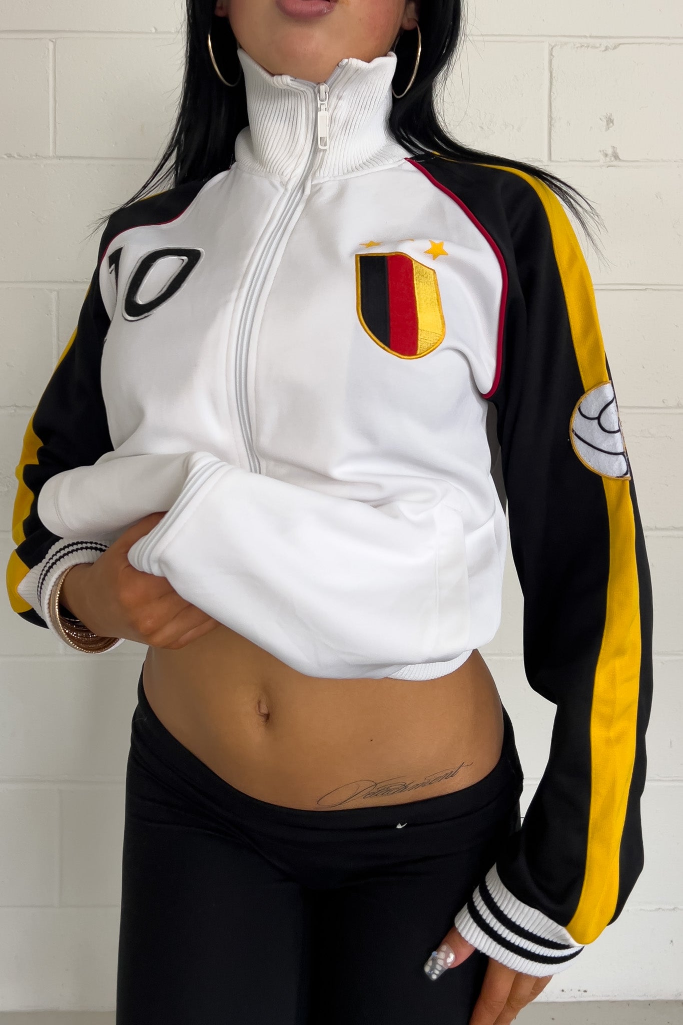 white "germany" track jacket ★ Size labelled medium