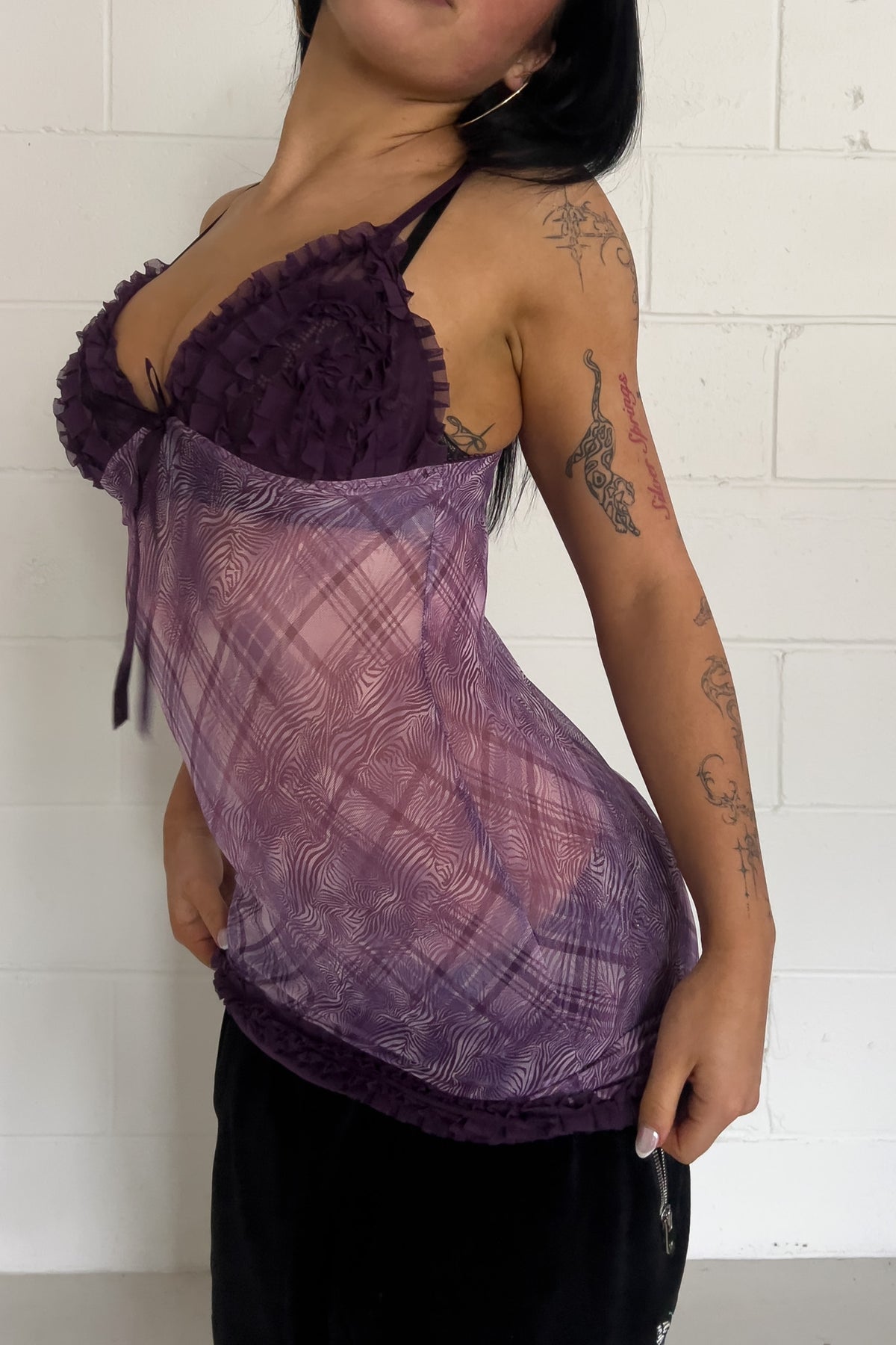 Purple festival cami dress ★ Size est small