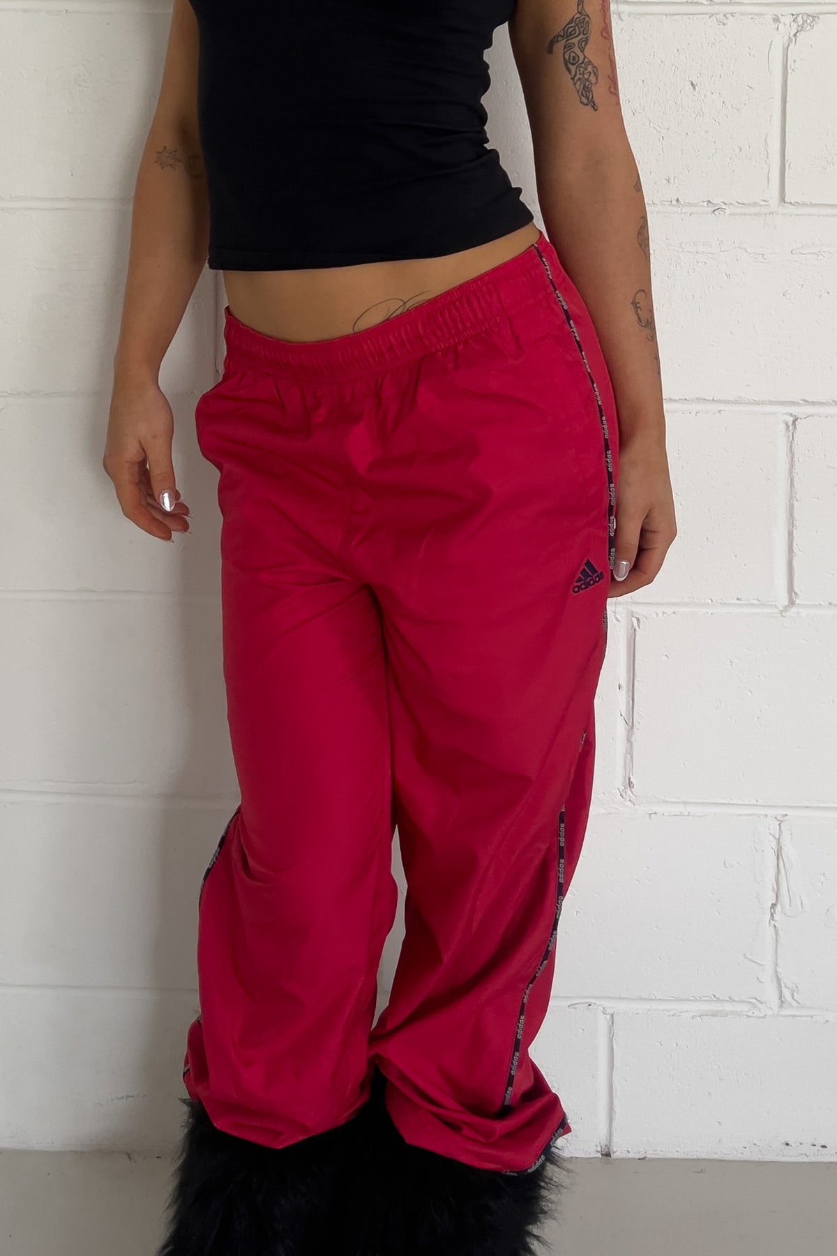 ADIDAS Red track pants ★ Size labelled medium