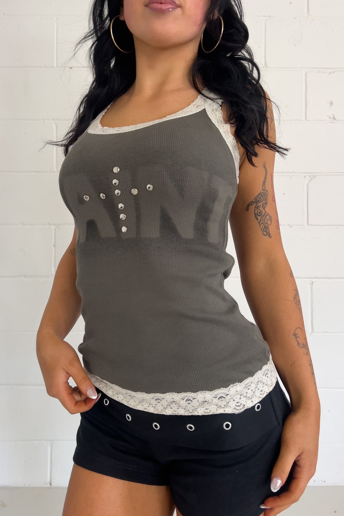 SAINT khaki tank ★ Size labelled medium