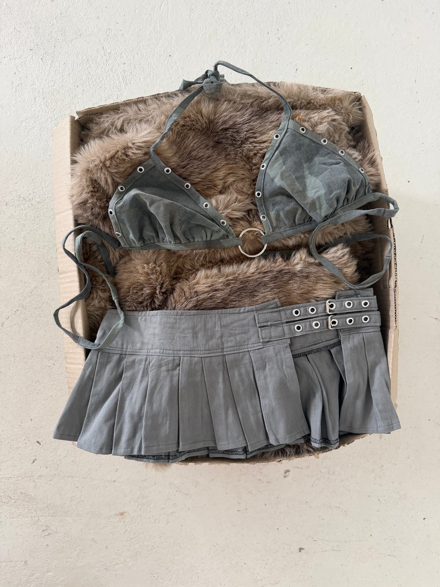 Charcoal camo festival set ★ Size estimated small-med