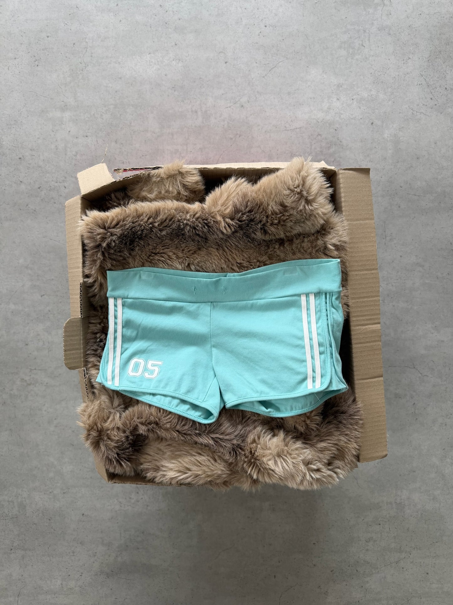 TOMATO SISTER aqua "05" booty shorts ★ Size labelled medium