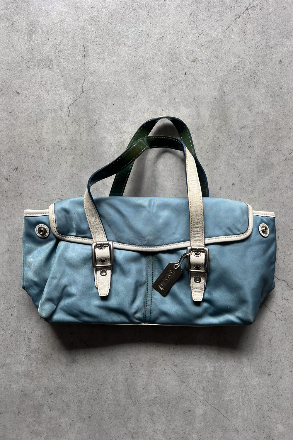 COACH blue buckle shoulder-bag ★