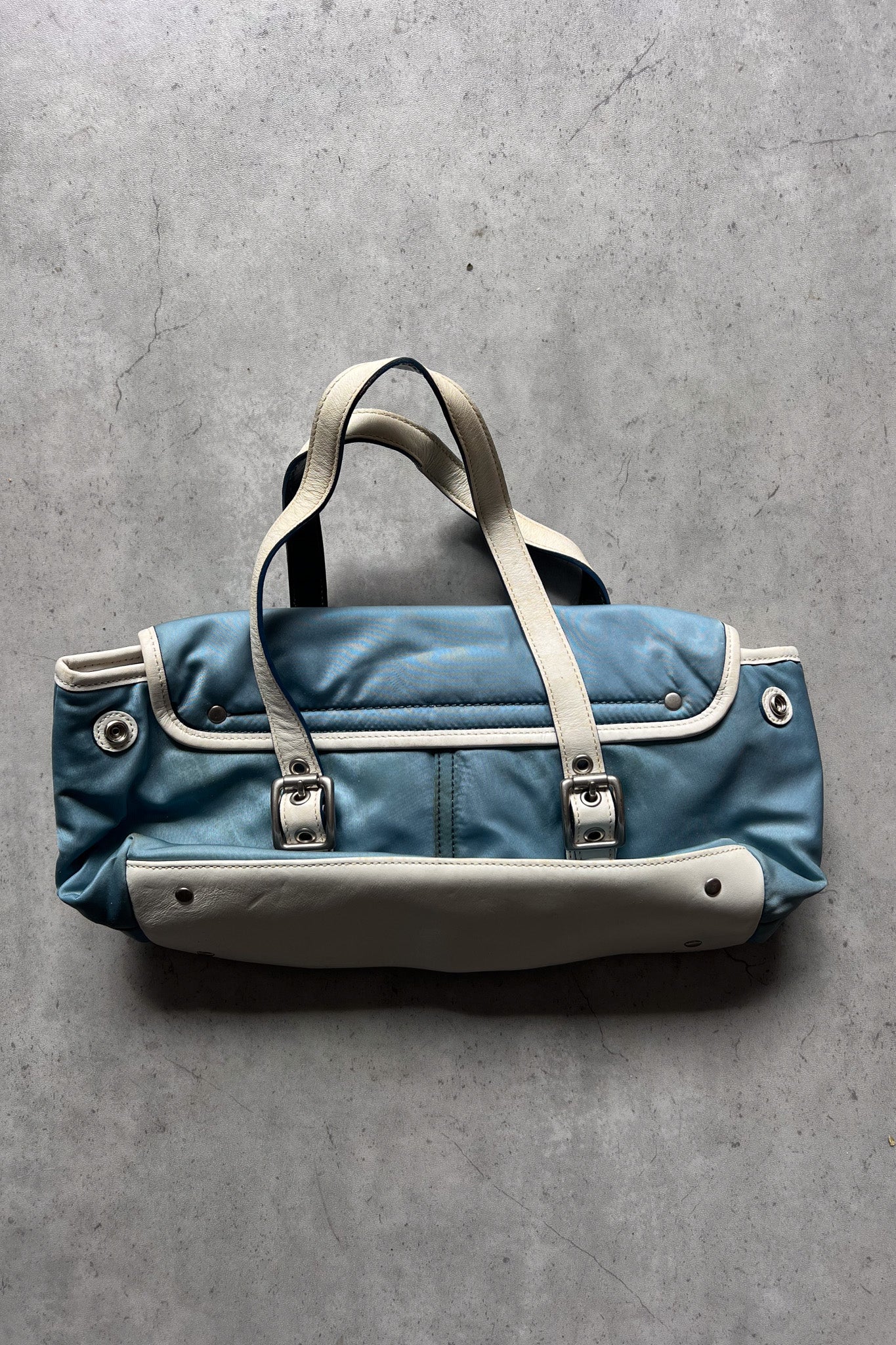 COACH blue buckle shoulder-bag ★