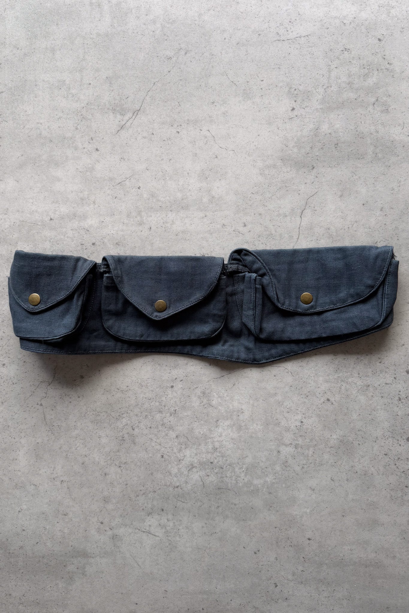 Navy pocket belt bag ★