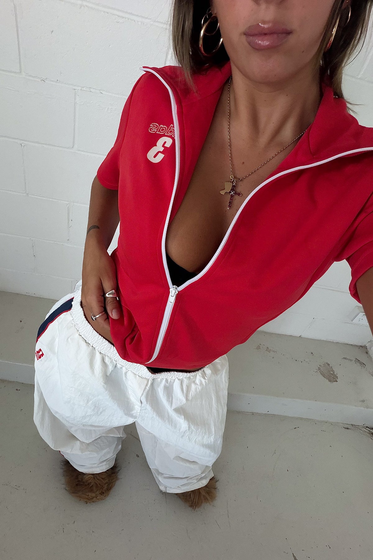 ADIDAS red track set ★ Size labelled small