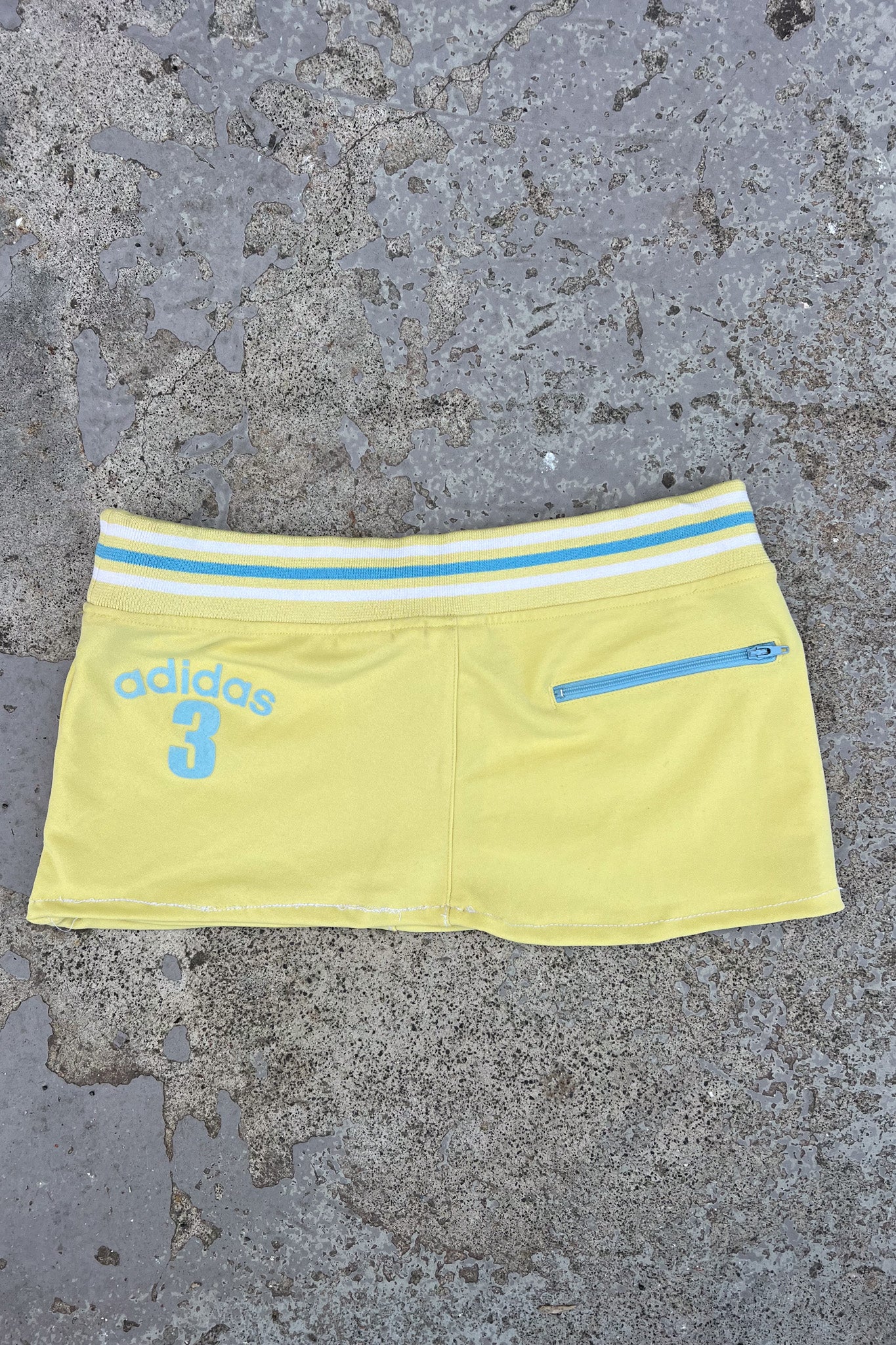 ADIDAS yellow mini track skirt ★ Size 8