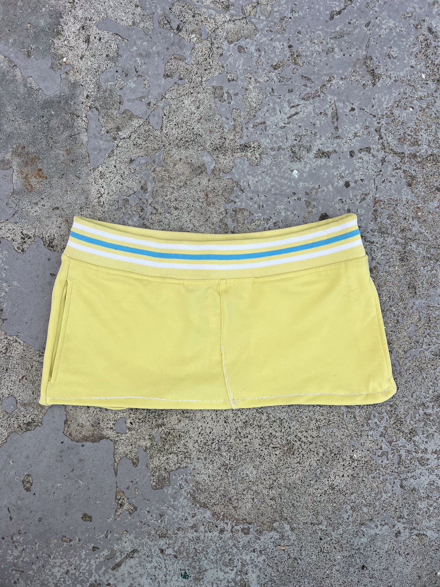 ADIDAS yellow mini track skirt ★ Size 8