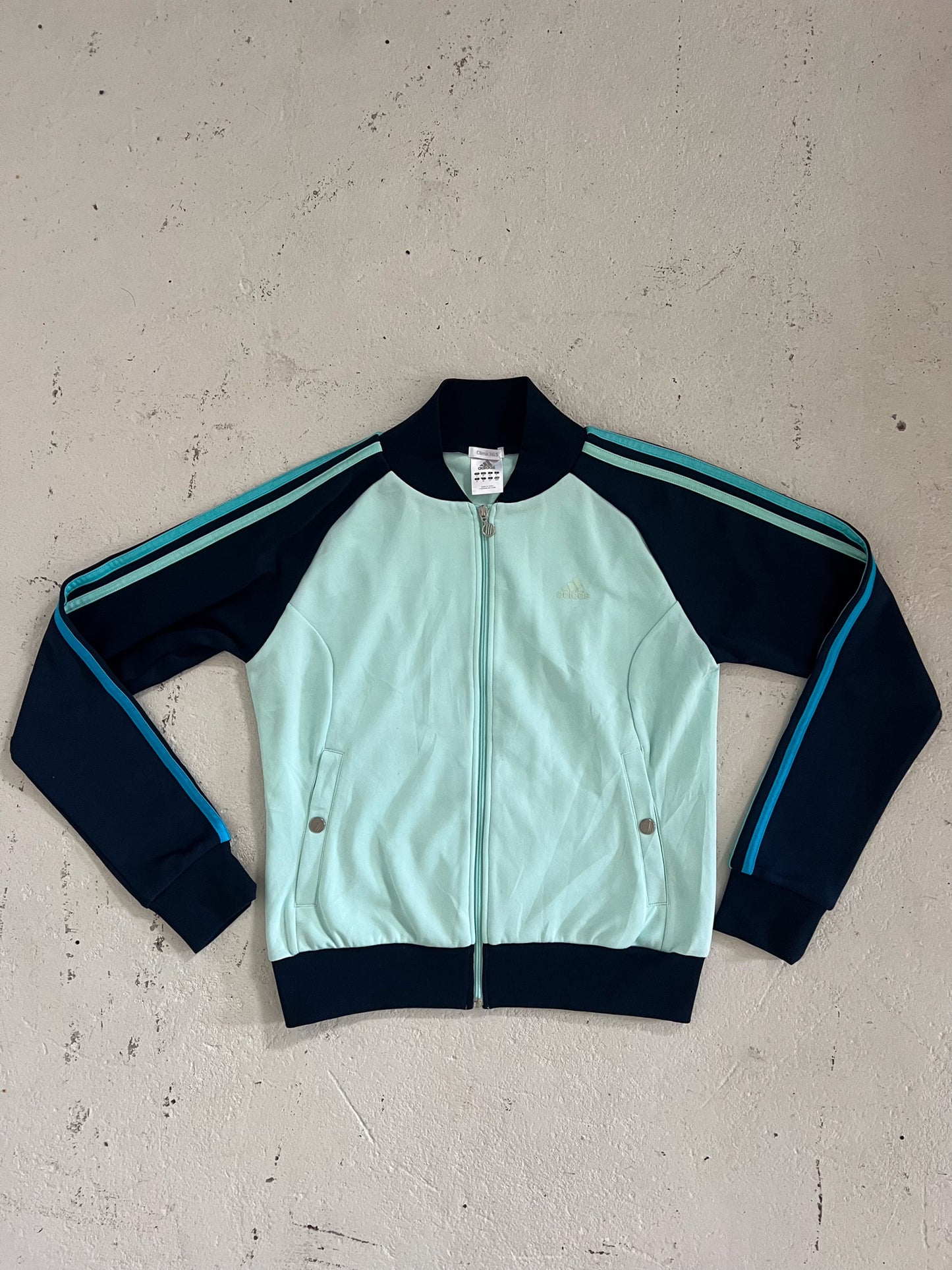ADIDAS blue trackjacket ★ Size 14 (Y)