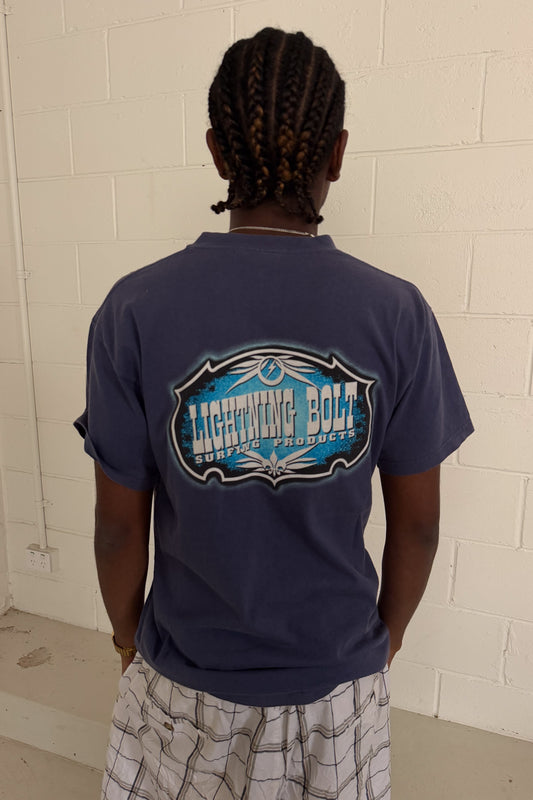 LIGHTNING BOLT surf graphic tee ★ Size medium