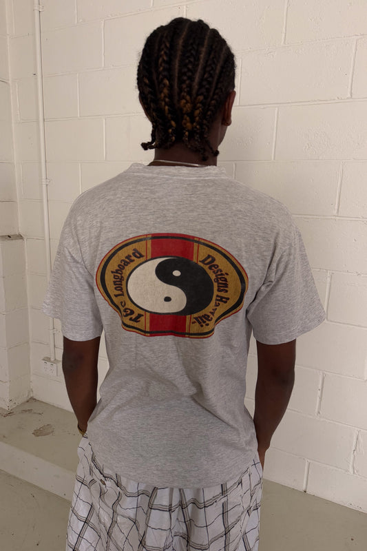 T&C SURF yin yang grey tee ★ Size medium
