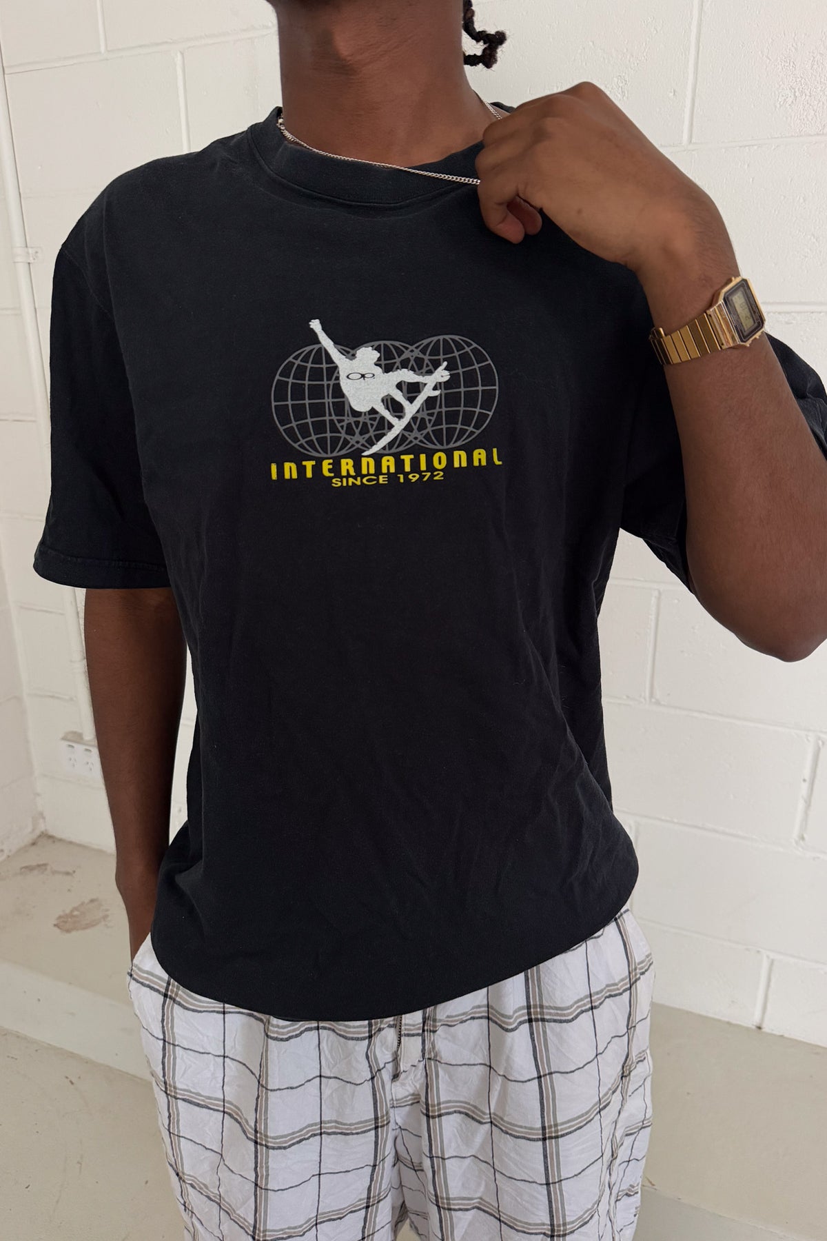 OCEAN PACIFIC international black graphic tee ★ Size medium