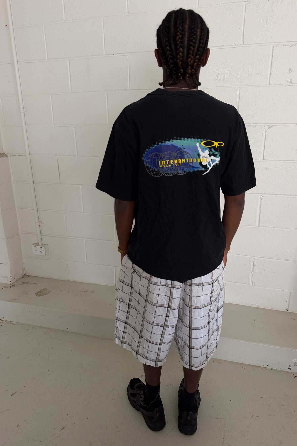 OCEAN PACIFIC international black graphic tee ★ Size medium