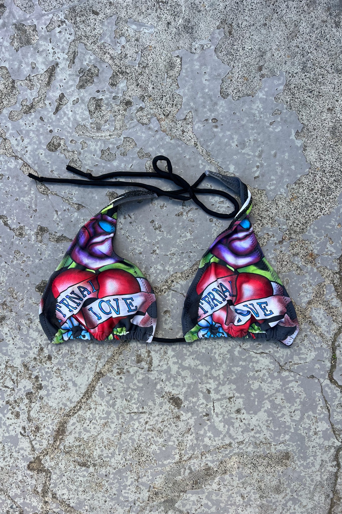 ED HARDY eternal love bikini top ★ Size Large (adjustable)